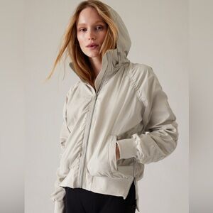 (New) Athleta Jetset Bomber Jacket, Women's XL, Water & Wind Resistant